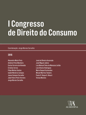 cover image of I Congresso de Direito do Consumo